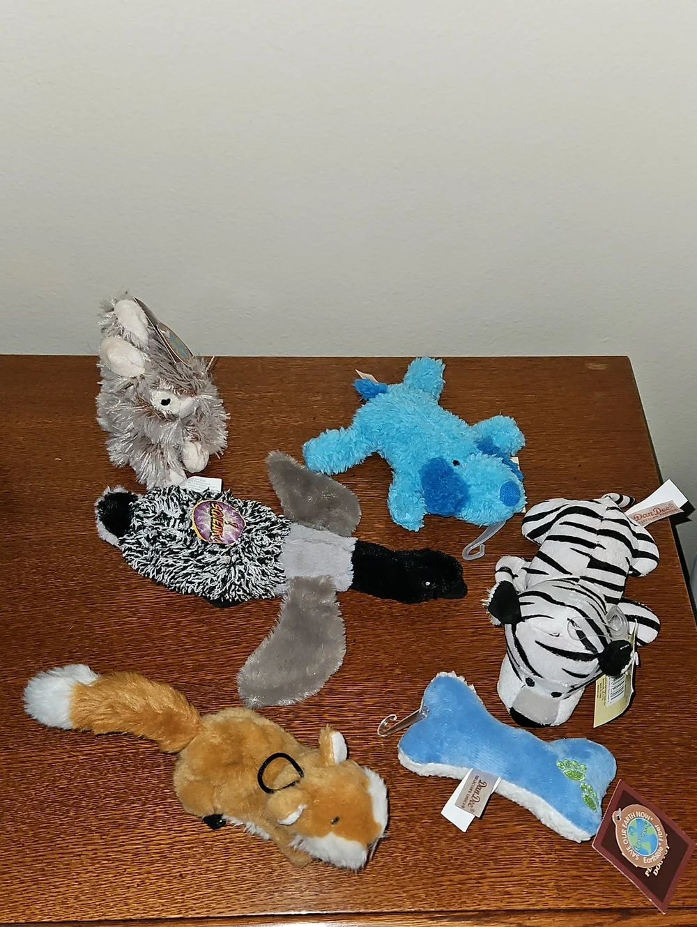 Dog Toys 6 Plush Animal Toys - Multicolor NWT Cat Kitten Puppy Bundle